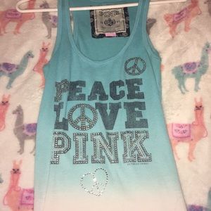 Vs pink tank top ombré
